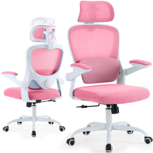 Lưới thoáng khí ghế máy tính Ergonomic bàn ghế với điều chỉnh thắt lưng hỗ trợ và lật lên tay vịn - Product Image 4