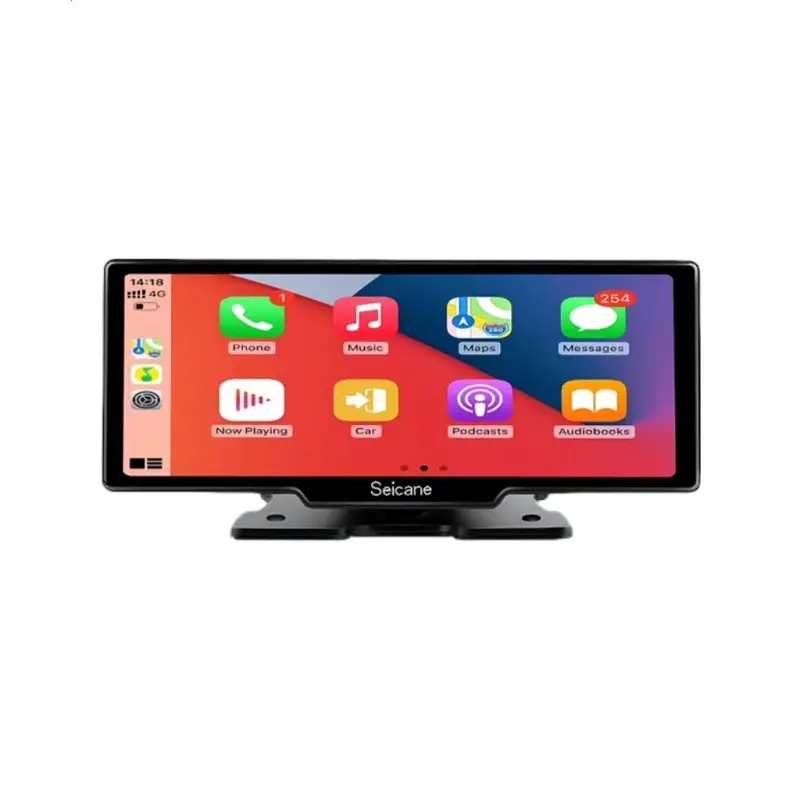 Rádio universal para carro com tela de 10,26'' Android, rádio automotivo com microfone integrado, GPS, multimídia, reprodutor de vídeo, rádio para carro