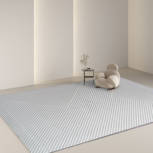 Salon <span class=keywords><strong>chambre</strong></span> tapis Ins maison Premium gris canapé Table tapis silencieux crème Style moderne Rectangle lavable en Machine tapis - Product Image 6