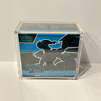 Boîte d'entraînement Elite avec couvercle magnétique, boîte de protection personnalisée ETB, boîte de protection en acrylique pour booster, boîte de présentation pour Poke Mon