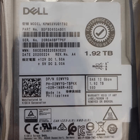 Disque SSD SAS 12G MU 2,5 pouces 1,92 To, externe, 02WVYG 2WVYG KPM5XVUG1T92, remplaçable à chaud