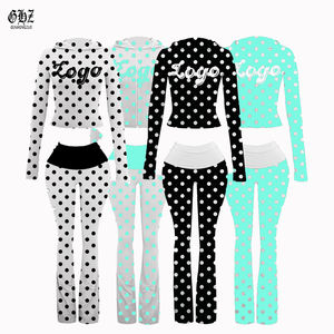 Completo Donna <span class=keywords><strong>2</strong></span> Pezzi Personalizzato Rosa con Stampa Leopardata, Felpa con Cappuccio a Maniche Lunghe e Pantaloni a Zampa, Tuta Autunnale Motivo Ghepardo - Product Image 1