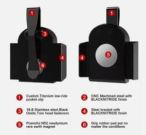 9mm / .40 Magnétique dans la Poche <span class=keywords><strong>Mag</strong></span> Holder Heavy Duty Magnetic Pocket Magazine Holder pour Pocket - Product Image 6