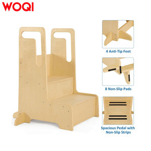 WOQI Asistente <span class=keywords><strong>de</strong></span> cocina <span class=keywords><strong>de</strong></span> torre para niños pequeños hecho a medida, taburete <span class=keywords><strong>de</strong></span> cocina perfecto, torre <span class=keywords><strong>de</strong></span> madera para niños pequeños - Product Image 3