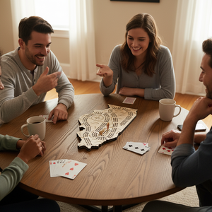 Tùy chỉnh bằng gỗ hình dạng nhà nước <span class=keywords><strong>cribbage</strong></span> Hội Đồng Quản trị cá nhân PEG trò chơi gia đình trò chơi đêm Quà Tặng nhà Thu thập giải trí - Product Image 2