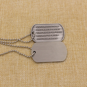 עיצוב לוגו מתכת חינם תליון תג כלב ייצור שרשרת אישית חרוט שם סגסוגת אבץ חיית המחמד - Product Image 2