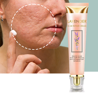 Crème Visage Naturelle à la Lavande pour Soin de la Peau, Éclaircissante, Hydratante, Contrôle du Sébum, Réparatrice et Lissante à l'Huile d'Émeu, pour Usage Domestique