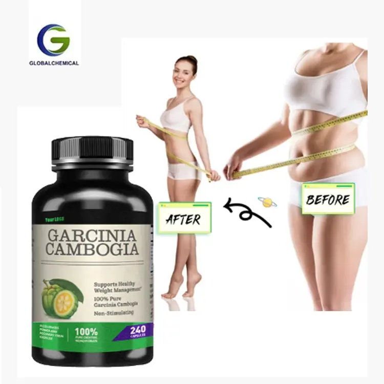 OEM suplementos de ácido hidroxicítrico suplementos adelgazantes Top Garcinia Cambogia cápsulas para bajar de peso