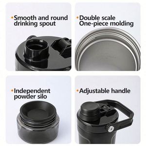 Custom logo 20oz Leakproof Insulated Stainless Steel <b>Shaker</b> Cup BPA-Free Double Wall Powder Coated Protein Shakes <b>Bottle</b> - Product Image 4