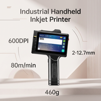 Imprimante portable à jet d'encre 12,7 mm pour le codage de la date d'expiration et des numéros sur métal, verre, plastique, bouteilles et sacs