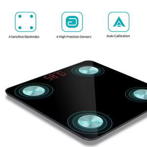 Báscula Digital Inteligente de Grasa Corporal EB8204, 180 kg/100 g, Sincronización con Aplicación Bluetooth, Vidrio Templado de 6 mm, Certificación CE, ROHS, FCC - Product Image 3