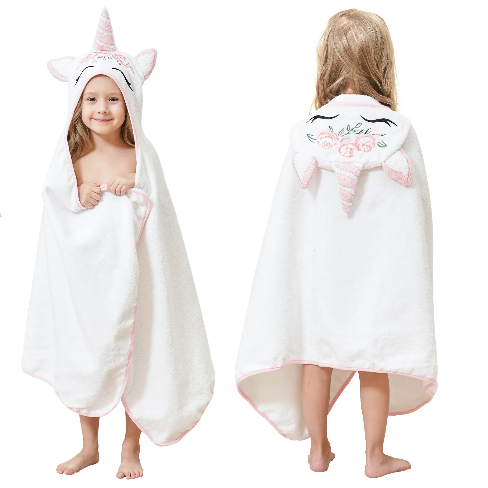 ALPHA TEXTILE Toallas Toalla de ducha para niños toallas con capucha para niños Toalla de playa personalizada algodón de alta calidad