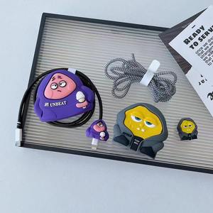 Housse de Protection pour Chargeur de Téléphone iPhone Version UK 20W, Protège-Câble en Caoutchouc de Silicone Mignon Dessin Animé 3D - Product Image 6