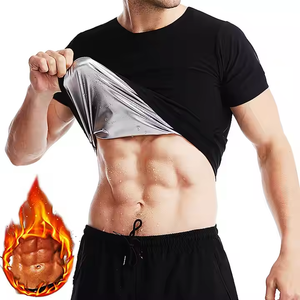 Body Shaper pour hommes Sweats chauds <span class=keywords><strong>Sauna</strong></span> Sueur chaude Chemise amincissante <span class=keywords><strong>T</strong></span>-<span class=keywords><strong>shirt</strong></span> de perte de poids - Product Image 1