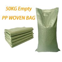 Sac en polypropylène tissé PP vide de 50 kg, robuste, pour matériaux de construction, emballage de ciment et de pierre, sac personnalisé imprimé