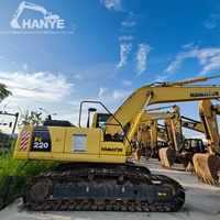 Machine de terrassement Komatsu PC220 d'occasion à prix abordable, système hydraulique intégré à économie d'énergie, idéale pour les projets de terrassement à grande échelle