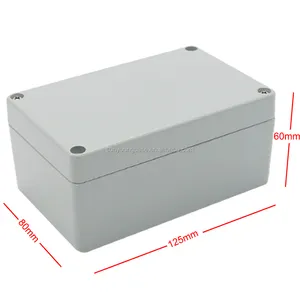 Caixa de junção de alumínio IP67 à prova d'água para instrumentos elétricos, caixa de boa qualidade para eletrônicos, caixa elétrica cinza para uso ao ar livre