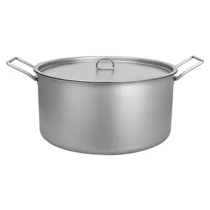 TiTo 5L large camping widesea aluminium cook titanium pot