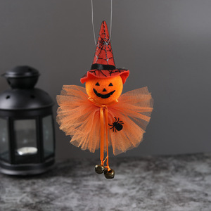 Halloween zucca fantasma strega nero ciondolo <span class=keywords><strong>pagliaccio</strong></span> pauroso modello per decorazione da Bar spaventosa borsa di stoffa con ciondolo da strega - Product Image 4