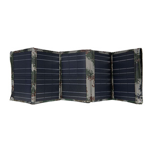 120W xách tay 4 lần có thể gập lại cung cấp điện năng lượng mặt trời Máy phát điện cho cắm trại ngoài trời Đi bộ đường dài thể thao năng lượng mặt trời bảng điều khiển gấp - Product Image 3