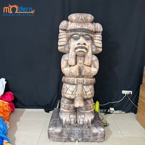 Statue <span class=keywords><strong>Gonflable</strong></span> Géante en Forme de Pierre avec Ventilateur Intégré, 6-8 pieds, pour Décoration de Fête et Île de Pâques - Product Image 5