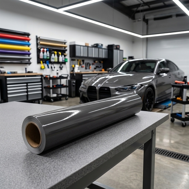 Car Protection Wrap Vinyl Film Gloss Vinyl Wrap PVC Glossy Crystal Nardo Gray Vehicle Auto Body Color Changing Film