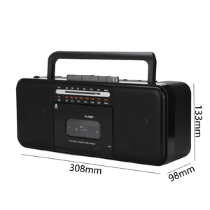 เครื่องเล่นเทปคาสเซ็ตแบบเรโทรสั่งทำจากโรงงาน พร้อมวิทยุ AM FM SW ช่องเสียบ USB TF แบตเตอรี่แบบชาร์จได้ เหมาะสำหรับตั้งแคมป์กลางแจ้ง ใช้เป็นของขวัญ - Product Image 3