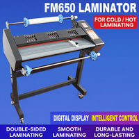 Laminateur FM-650 à double usage pour la plastification à chaud et à froid des étiquettes en cristal, livré avec un support, largeur de plastification 635 cm, fabriqué en Chine