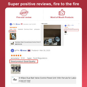 Hoogdruk RVS 316L regelpaneel, secundaire drukregelaar voor laboratoriumgasleiding - Product Image 6