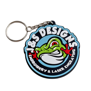 Custom Soft Pvc Keychain <strong>Key</strong> <strong>Chain</strong> Embossed Logo Rubber Silicone Keychain Embossing Cartoon Anime Pendant - Product Image 5