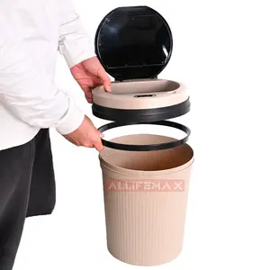 8l 10L plastica Smart bidone della spazzatura con sensore pieghevole cestino di carta per l'ufficio