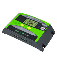 Auto-PWM-Solarladeregler Neues Design Panel-Batterie-Controller 20A 30A 2 USB LCD Intelligent 12V 24V Blei-Säure-Batterie