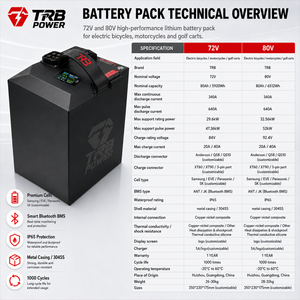 <span class=keywords><strong>Batterie</strong></span> haute puissance TRB 72V 80V 80Ah pour Surron Ultra Bee Talaria Sting, mise à niveau de course pour moto électrique avec BMS - Product Image 2