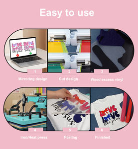 Yesion Usine Échantillon Gratuit HTV Transfert De Chaleur Vinyle Flex Glitter Flock Fer <span class=keywords><strong>Thermoflex</strong></span> pour T Vêtements Textiles Cuir TPU Film - Product Image 5