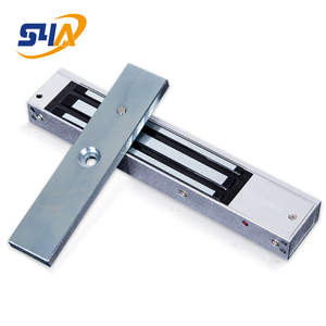 फैक्टरी थोक उच्च गुणवत्ता 350 किलोग्राम <span class=keywords><strong>800lbs</strong></span> एक्सेस कंट्रोल एम लॉक इलेक्ट्रिक चुंबकीय दरवाजा लॉक एलईडी लाइट और 2 तारों के साथ - Product Image 2