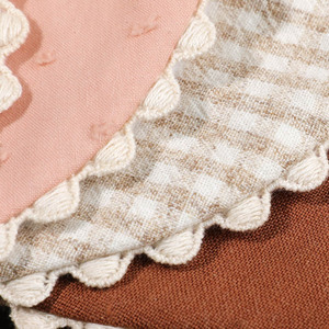 ผ้ากันเปื้อนเด็กทารกแบบตาข่ายผ้าฝ้าย ผ้าเช็ดน้ำลายเด็ก ผ้ากันเปื้อนสำหรับป้อนอาหารเด็ก ชุดผ้ากันเปื้อนเด็กแบบสองด้าน ผ้ากันเปื้อนลูกไม้ ผ้ากันเปื้อนสำหรับป้อนอาหารเด็ก - Product Image 5