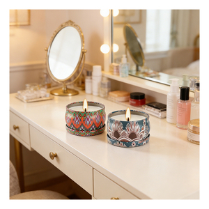 Tarros mate para velas con tapas, envases de lujo vacíos para rellenar con cera de soja hecha a mano, personalización de marca, suministro al por mayor - Product Image 4