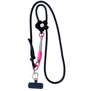 En gros, Cordon de suspension long pour porte-clés, motif fleur, avec perles, bandoulière pour hommes et femmes, pour la randonnée en extérieur - Product Image 5