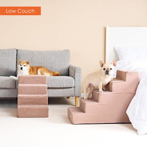 מדרגות לחיות מחמד עבור כלבים קטנים וחתולים ללא החלקה מאוזנת לחיות מחמד מקורה רמפה מדרגות כלב למיטה מדרגות כלב נייד - Product Image 4