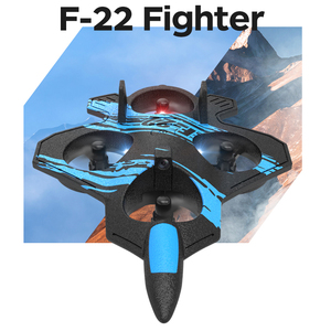 <span class=keywords><strong>Avion</strong></span> télécommandé 2.4G <span class=keywords><strong>F22</strong></span> Quadrotor, planeur en mousse pour figures de combat, vol stationnaire, 15 minutes d'autonomie, jouet RC - Product Image 2