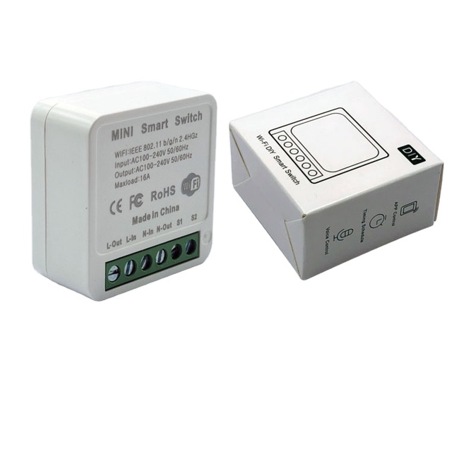 For 16A Smart Breaker Module WiFi Switch 220V Google Home/Alexa Compatible Smart Life APP Voice Control Timer/Schedule 2-Year