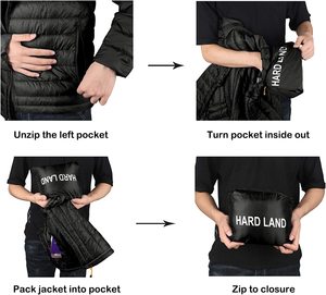 <span class=keywords><strong>Veste</strong></span> de luxe imperméable en duvet d'oie, Logo personnalisé de <span class=keywords><strong>montagne</strong></span>, <span class=keywords><strong>veste</strong></span> légère de randonnée en plein air pour hommes - Product Image 4