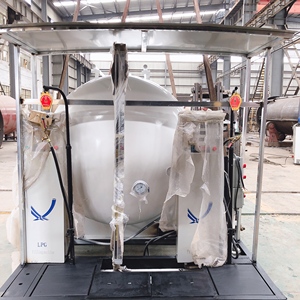 Miniestación móvil de llenado de cilindros de gas GLP, estación de propano sobre plataforma - Product Image 4