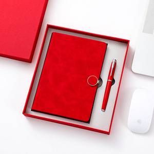 Boîte de luxe de nouvelles idées <span class=keywords><strong>d</strong></span>'entreprise en cuir PU A5 cahier à couverture rigide et stylo gel coffret cadeau pour partenaire <span class=keywords><strong>d</strong></span>'entreprise et hommes - Product Image 5