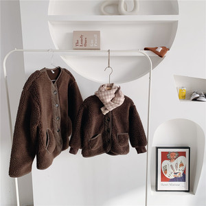 Vêtements d'extérieur chauds pour enfants en coton polaire, vestes et manteaux pour filles - Product Image 4