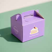 Boîte à gâteau écologique Emballage de haute qualité pour gâteau de boulangerie en gros Boîte à gâteau transparente avec fenêtre transparente
