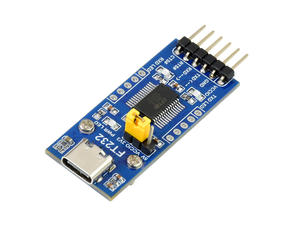 Placa UART USB Waveshare FT232 Tipo C -SKU-20646, Placa UART USB FT232 (Tipo C), USB a UART (TTL) Comunicación - Product Image 1