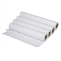 Rollo de Papel de Calco de 100g, Tamaño Personalizable, 24 Pulgadas 20 m, Tubo de 2 Pulgadas