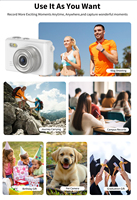 Cámara Mini Portátil SPRITE Full HD 1080P para Interiores/Exteriores con Tarjeta SD de hasta 128GB, Función de Grabación con Enfoque Digital