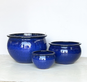 Ensemble <span class=keywords><strong>de</strong></span> pots <span class=keywords><strong>de</strong></span> fleurs en céramique, pot en terre cuite émaillé pour jardin extérieur, pot en argile pour plantes pour la maison et la <span class=keywords><strong>cour</strong></span> - Product Image 2